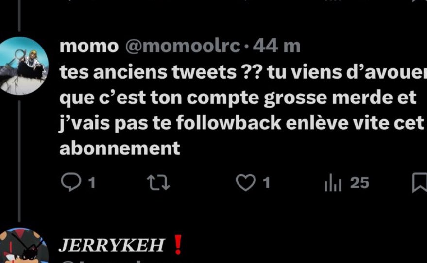 Jerryolympo's tweet photo. @hakuchooy Relit toi sale dyslexique il parler de me faux compte https://t.co/P3OuUxPfVu