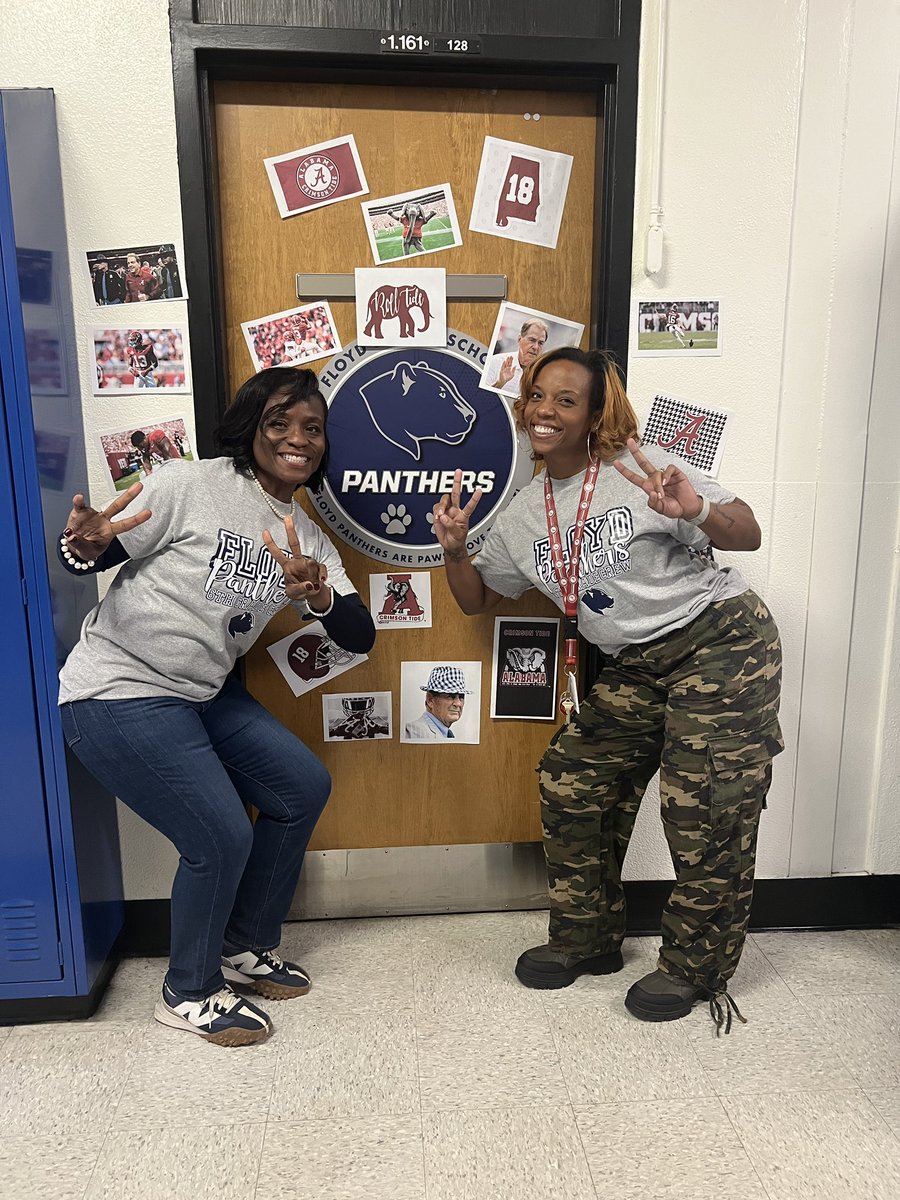Lyneka3's tweet image. This is the type of a action you take when your principal is a Georgia fan #gobama #rolltide #allinfun @drhossamsamy65 #floydmiddleschool