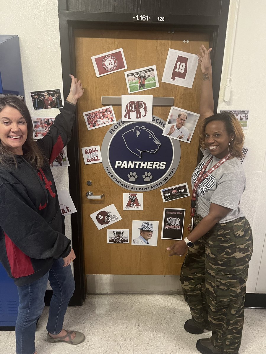 Lyneka3's tweet image. This is the type of a action you take when your principal is a Georgia fan #gobama #rolltide #allinfun @drhossamsamy65 #floydmiddleschool