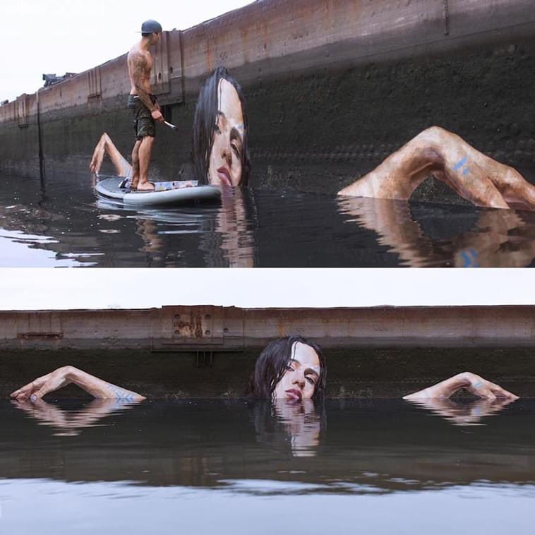 ivanik_oksana's tweet photo. seaside mural by Street Artist Sean Yoro https://t.co/DNkwKG5uoZ