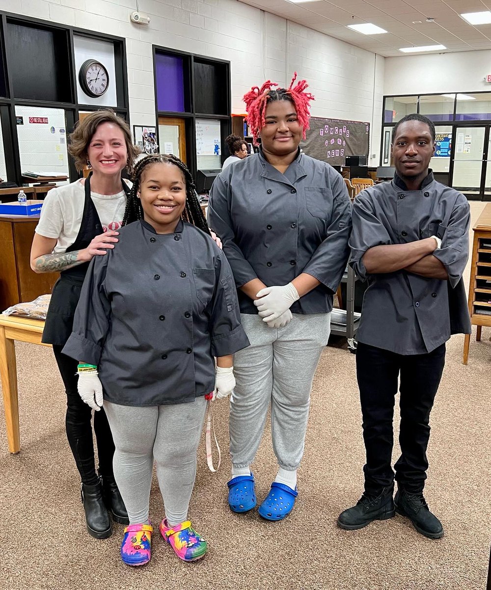 HaywoodSchools's tweet photo. The Monthly Board Luncheon at Haywood High School was a showcase of our exceptional CTE pathways! From cutting-edge skills to culinary delights prepared by our talented Culinary Arts students, it was an outstanding display of innovation and student success in HCS! #HCSForward https://t.co/B1D1b9gXwa