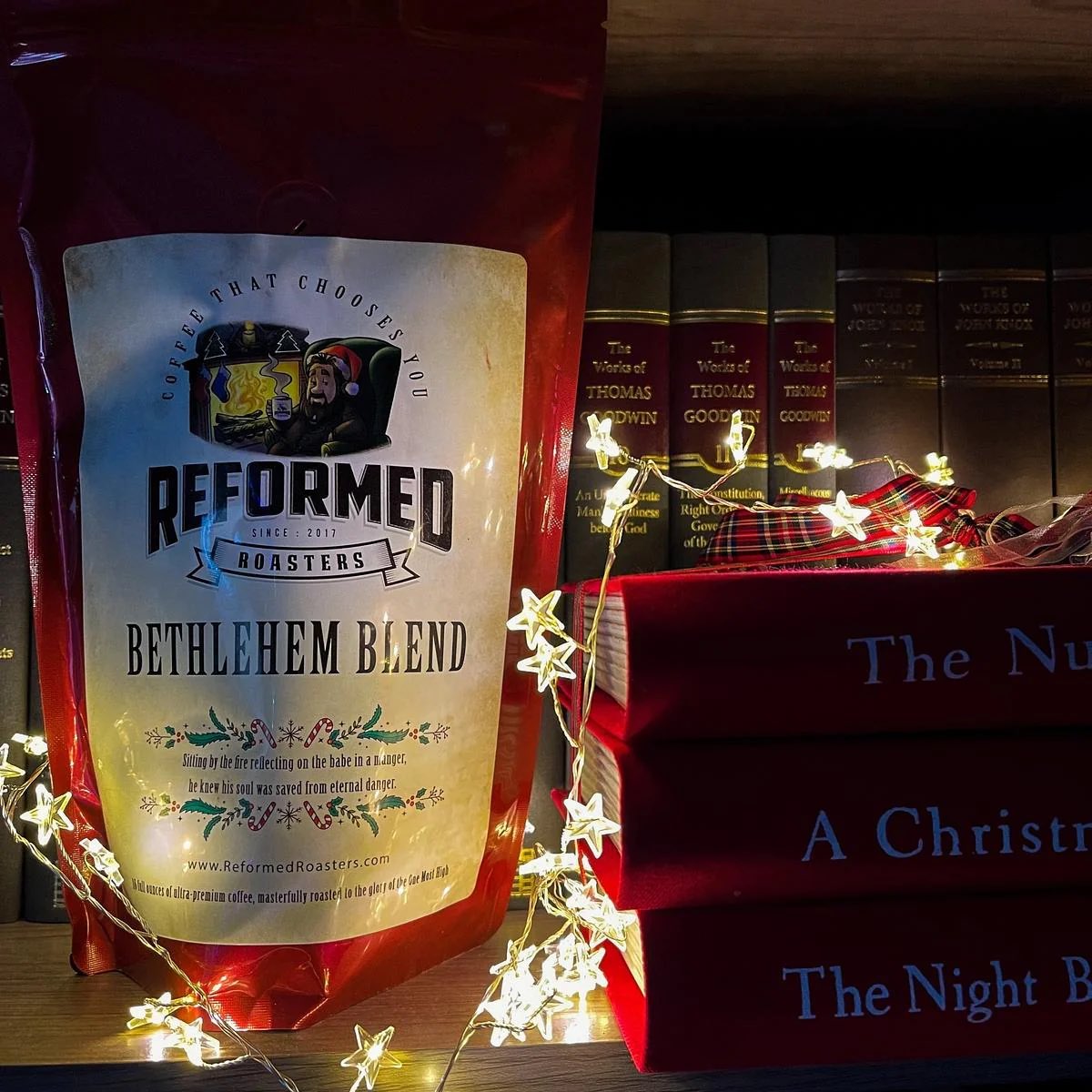 ReformedRoaster's tweet photo. Bethlehem Blend is here! With the snow fall and the white covering upon the land we are reminded of God's saving plan! That of Christ and His coming into the world to wash away all our sins!

Get yours at https://t.co/7zaI9gM0bp 

#reformed #reformedtheology #christian https://t.co/K46Tb27W2Z