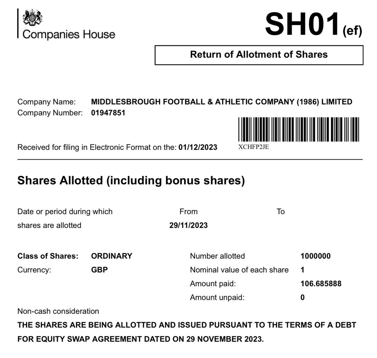 KieranMaguire's tweet photo. Middlesbrough owner writes off nearly £107 million of loans by converting into shares. #MFC https://t.co/yQoD2WJ7ZI