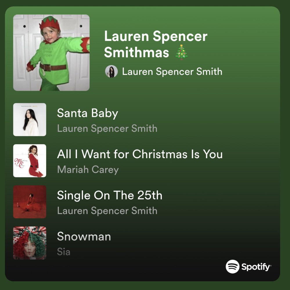 iamlaurenmusic's tweet photo. ITS OFFICIALLY HOLIDAY SZN ❤️ To celebrate I made a Christmas playlist of my fav songs & I’ll be doing covers of some of them until Christmas (Lmk which you want🥹). ALSO, you can get a ‘Broke Christmas’ ornament on my store now until 12/6, and when you buy an ornament, you get 35% off any additional item. LOVE U GUYSSS MERRY SMITHMAS 🎄

Ornament & Merch: https://t.co/0MNd1msM7T 
Playlist: https://t.co/Iz5dIT2dL0…