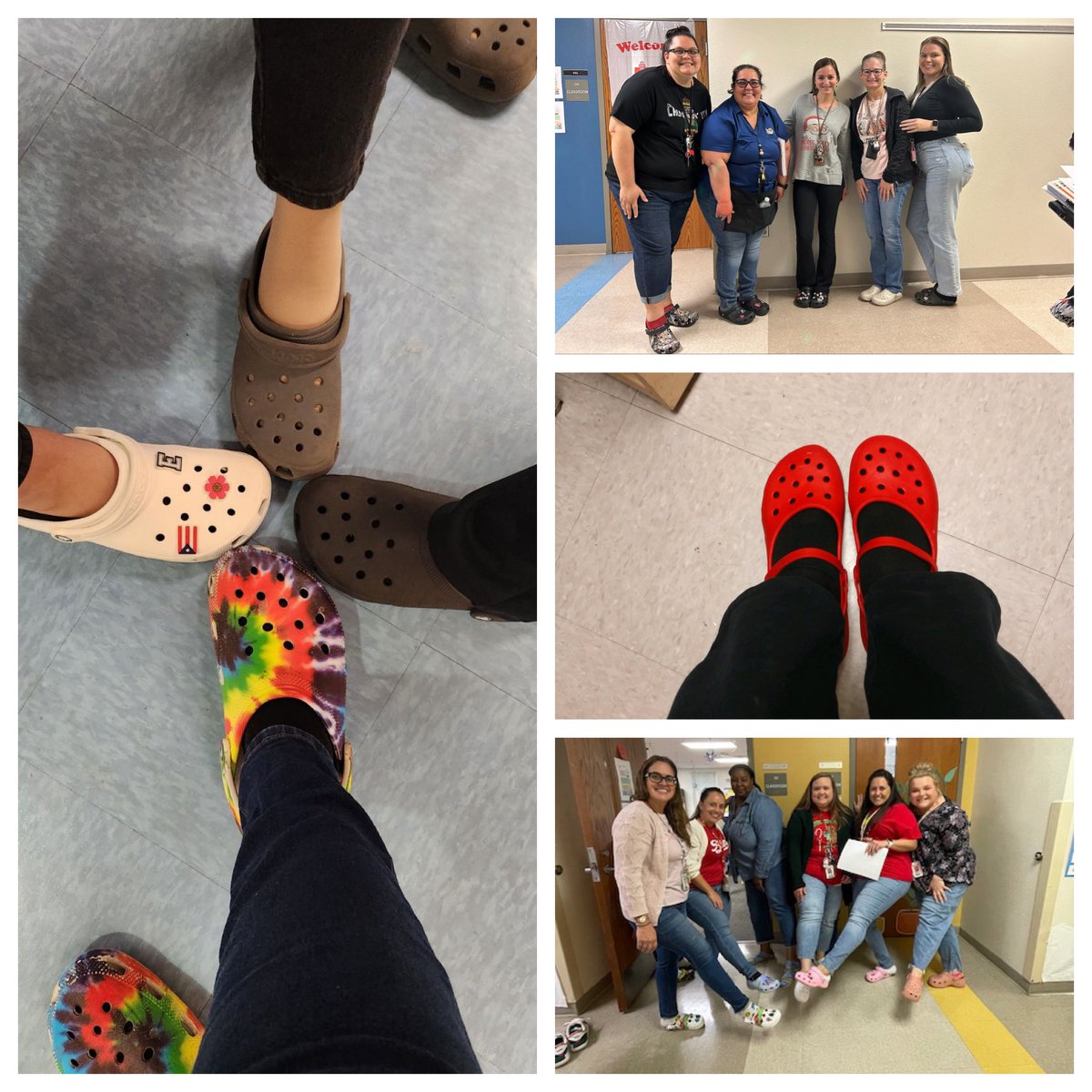 Lovell_Elem's tweet photo. Today was a great start to our December Festivities. Croc around the Christmas Tree. There were so many fun Crocs today!
Monday is dress as an Elf or Reindeer. #LovellUpGameOn https://t.co/EyOTcFL3ou