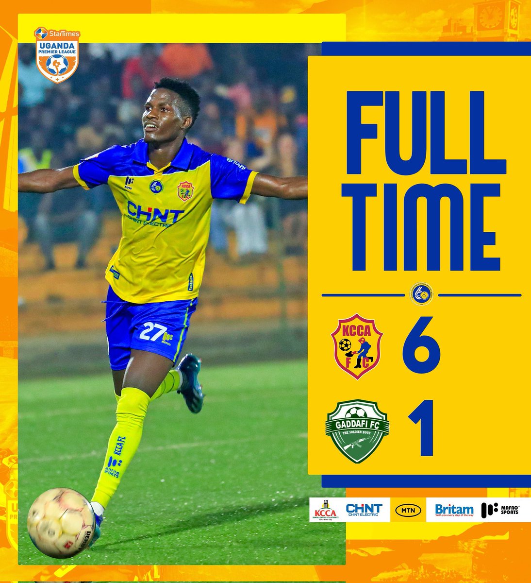 joshuanagenda's tweet photo. Yo have got to love some of these performances and the message in the score line was clear. 

We are getting the groove on, and soon this will be an everyday thing.

Well done boys, we build on this.

#KCCAGAD 
#StarTimesUPL https://t.co/0lqLHSXT15