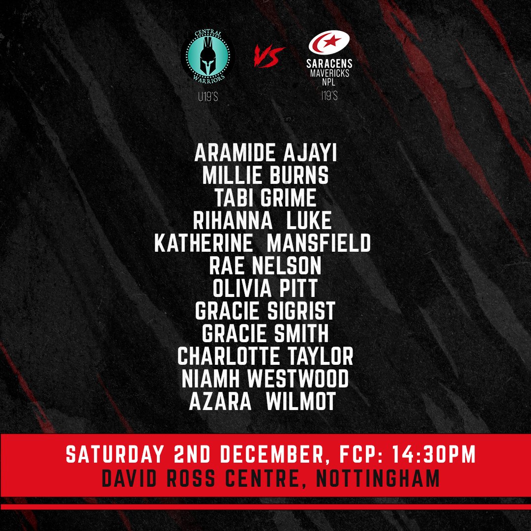 Double the action‼️

Introducing your <a href="/MavericksNpl/">Mavericks NPL</a> U19s side to take on Central Warriors in Nottingham this afternoon.

First centre pass at 2⃣.3⃣0⃣pm.

#BeAMaverick🖤❤
