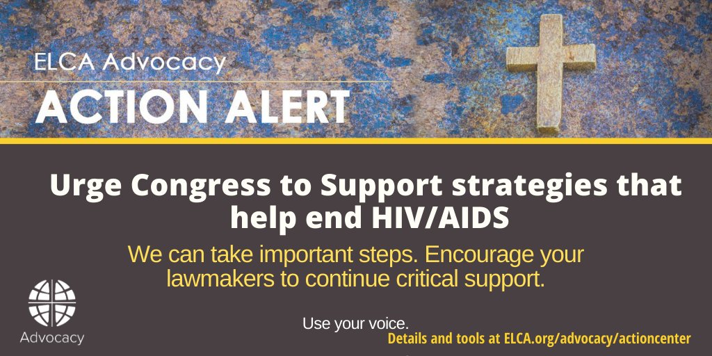 Lutherans have long been involved in the movement to address HIV and Aids. Today is #WorldAIDSDay help us encourage lawmakers to continue to support transformative HIV/AIDS policy by using our action alert: support.elca.org/site/Advocacy?…