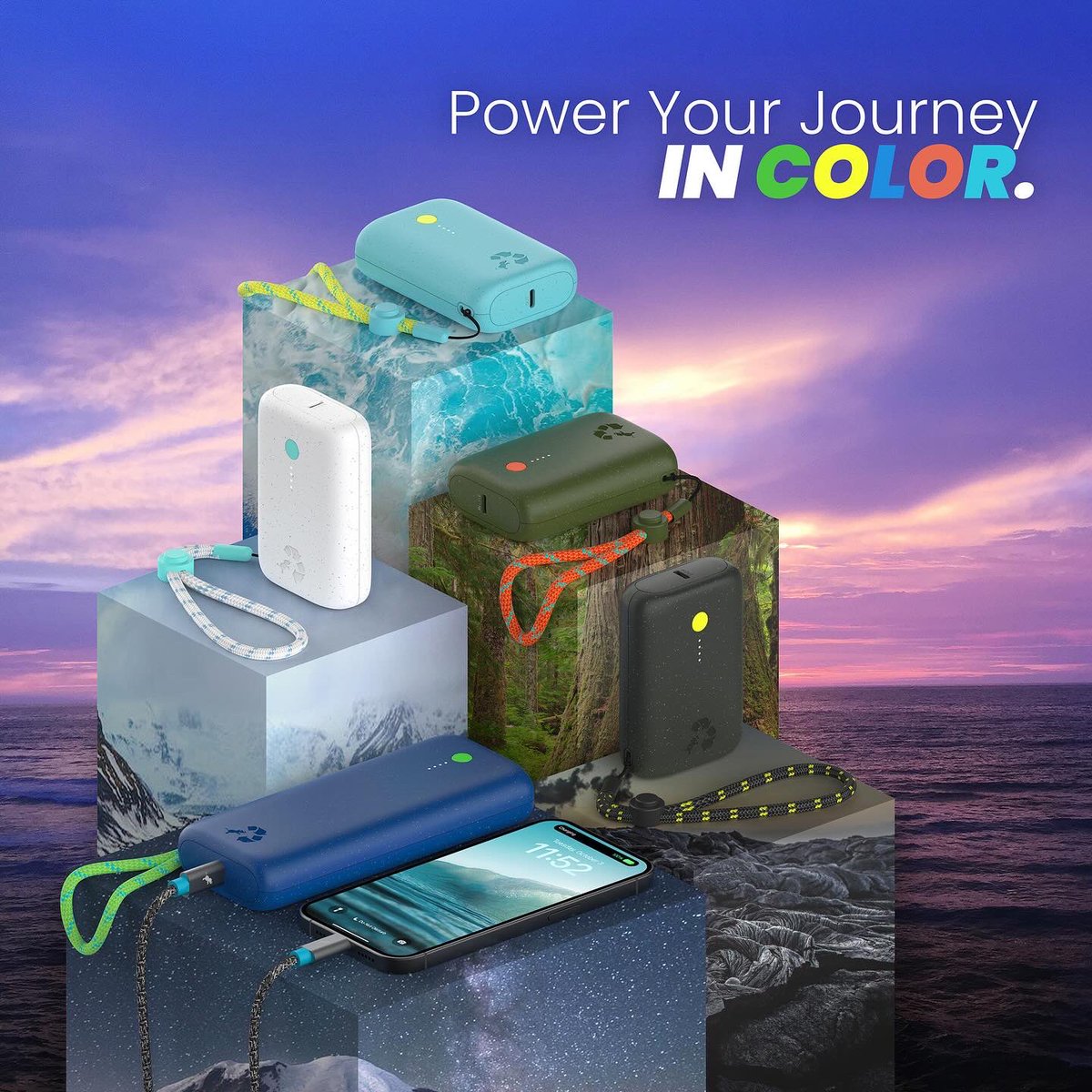 nimbleforgood's tweet photo. 💥 NEW RELEASE 💥

CHAMP Series 2 Portable Chargers are here! 🌈 

🔹 FASTER Charge Speeds
🔹 Dual USB-C Ports
♻️ 90% Recycled Plastic 
🔹 Durable Lanyard Loop
🔹 50% Smaller Packaging
🔹 Five Vibrant Colors

 Visit https://t.co/6aeF2XsVHW

#TechForGood 🌎
#PowerYourJourney ⚡️ https://t.co/rlqvJf4jrz