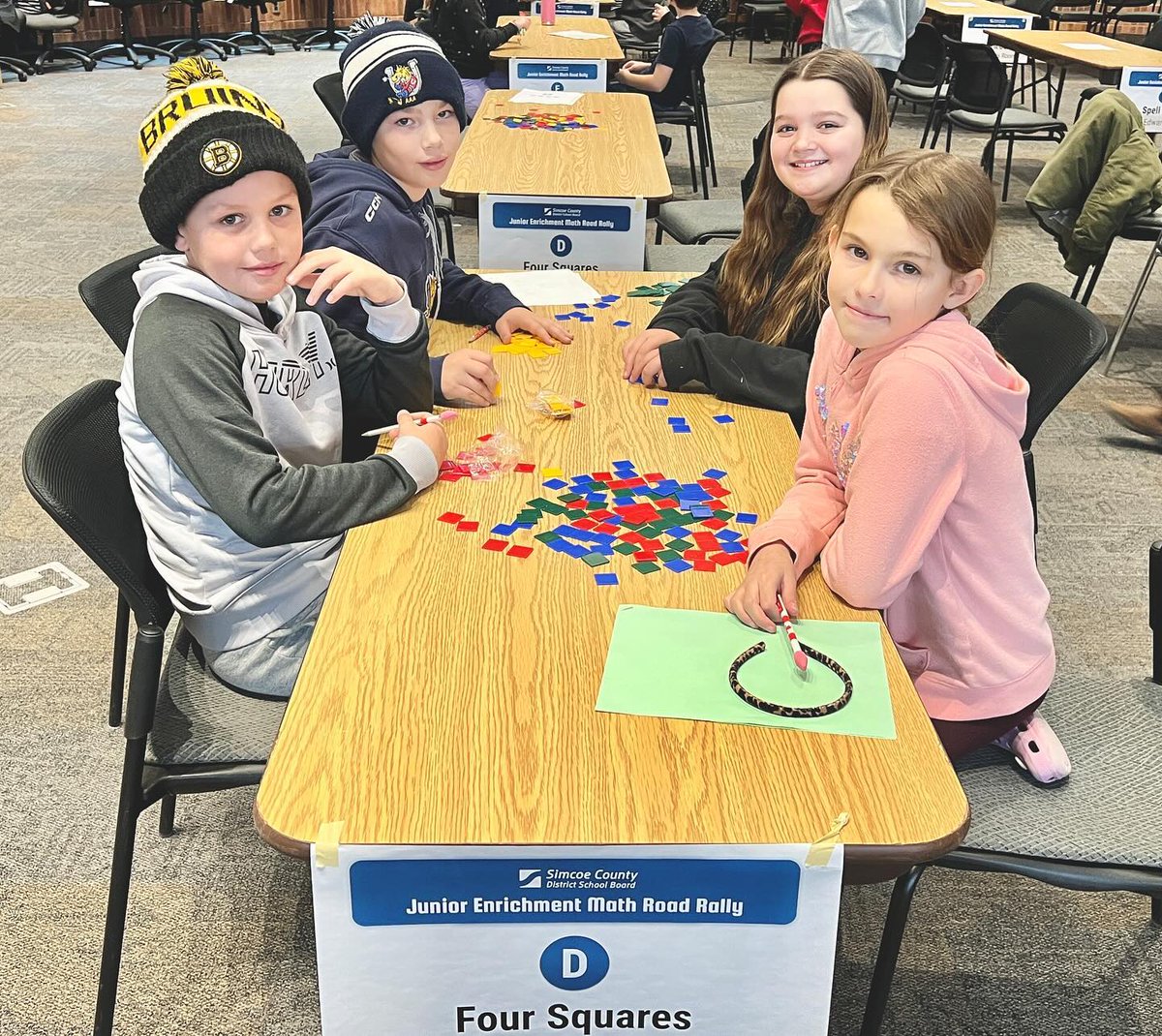 SCDSB_Schools's tweet photo. Today the SCDSB Ed Centre welcomed over 100 elementary students for the Junior Enrichment Math Road Rally!
Congratulations to students from Codrington Public School who placed 1st, 2nd, and 3rd! ๐๐
#SCDSBmath #Innovation #Collaboration #Celebration @CodringtonPS @scdsbmath https://t.co/sX9moKinGx