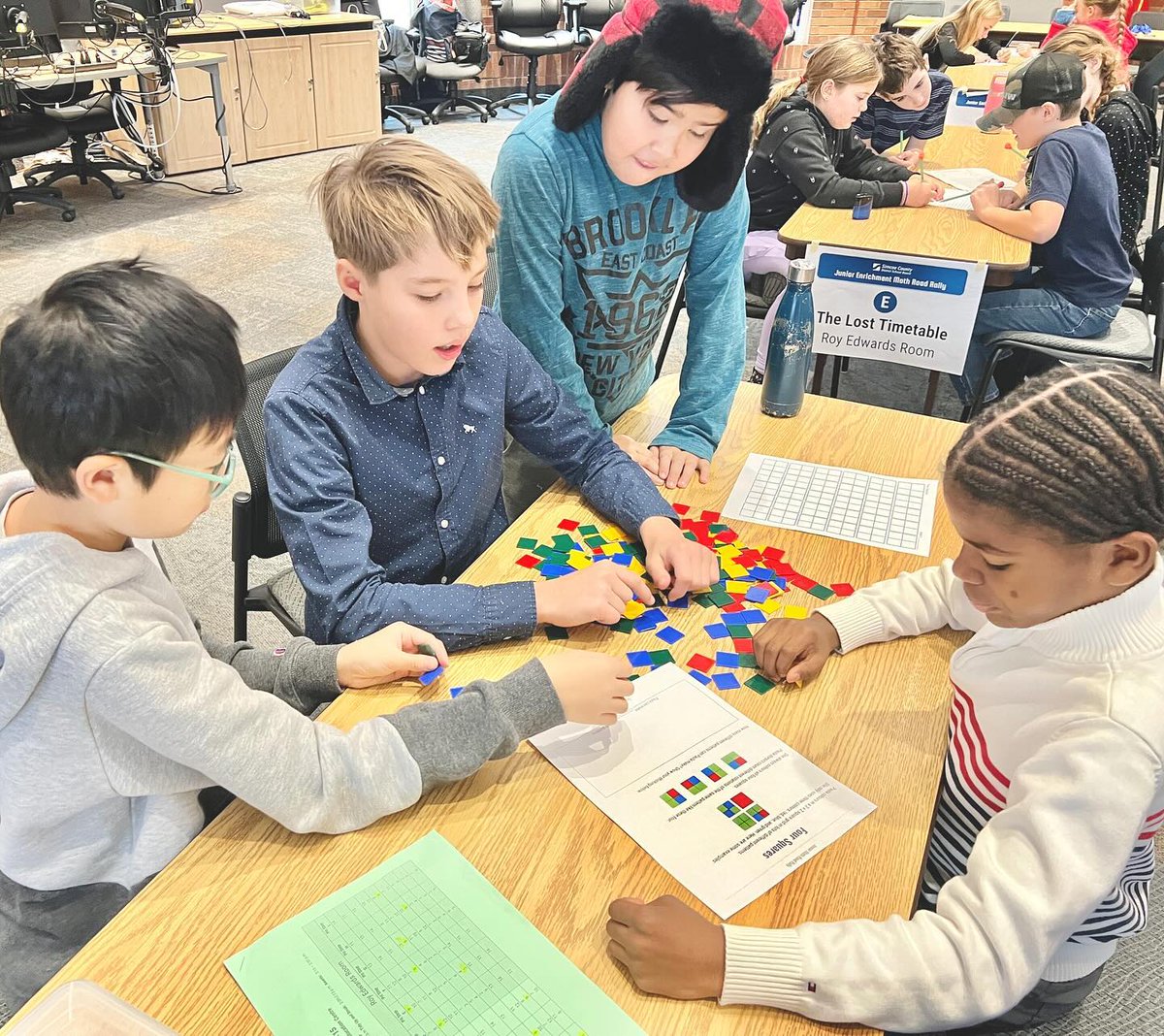 SCDSB_Schools's tweet photo. Today the SCDSB Ed Centre welcomed over 100 elementary students for the Junior Enrichment Math Road Rally!
Congratulations to students from Codrington Public School who placed 1st, 2nd, and 3rd! ๐๐
#SCDSBmath #Innovation #Collaboration #Celebration @CodringtonPS @scdsbmath https://t.co/sX9moKinGx