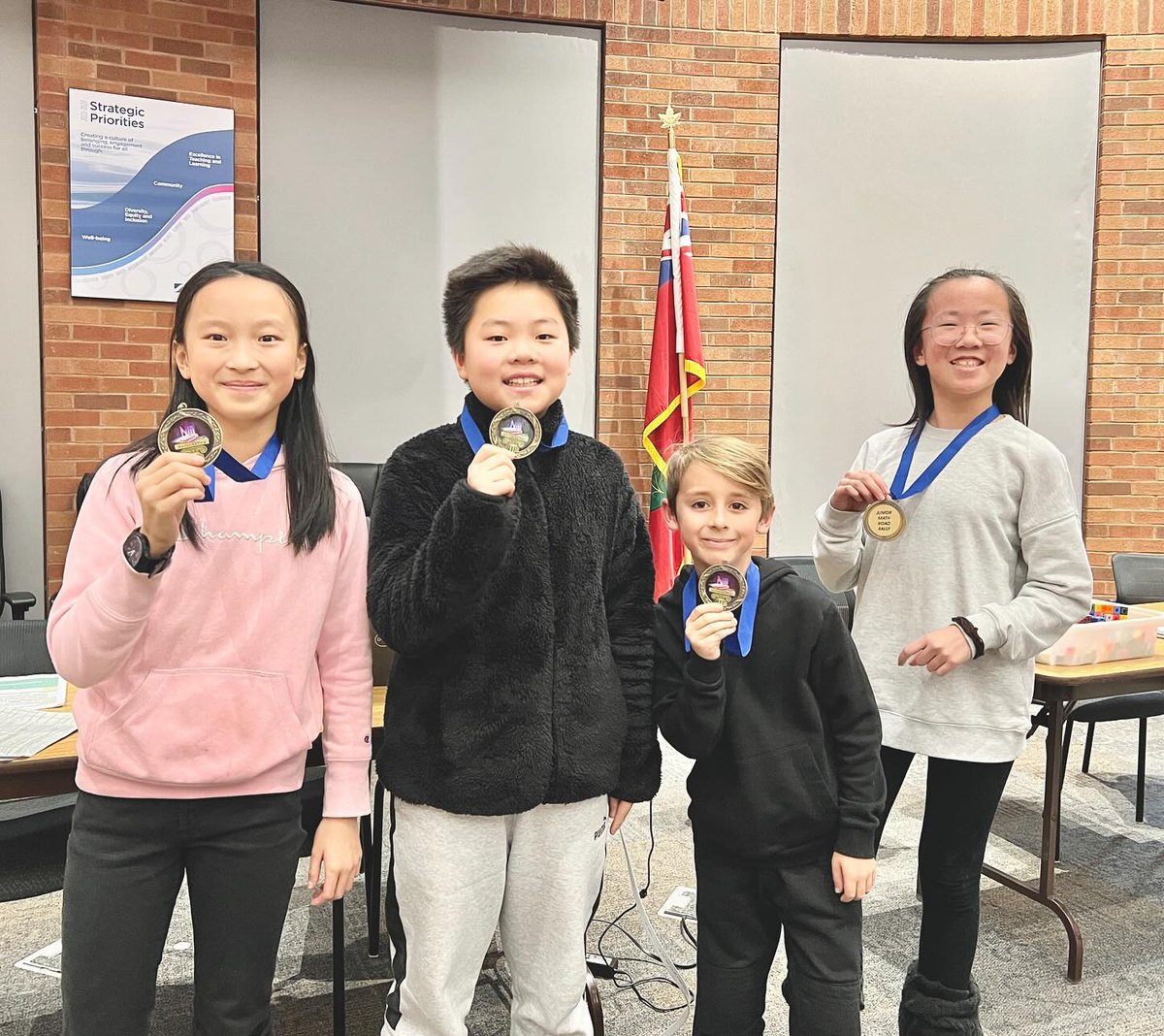 SCDSB_Schools's tweet photo. Today the SCDSB Ed Centre welcomed over 100 elementary students for the Junior Enrichment Math Road Rally!
Congratulations to students from Codrington Public School who placed 1st, 2nd, and 3rd! ๐๐
#SCDSBmath #Innovation #Collaboration #Celebration @CodringtonPS @scdsbmath https://t.co/sX9moKinGx