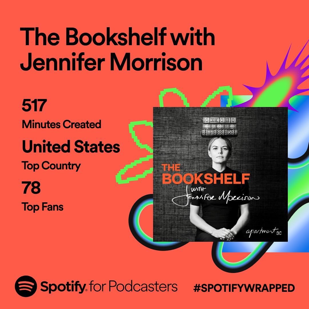 AllAboutJMo's tweet image. 📱”Thank you to everyone who supported #TheBookshelf with @jenmorrisonlive podcast in our first year! Because of you, we were able to share amazing authors, stories, and conversations streaming in 42 countries!” 

📸 Apartment3C’s Instagram