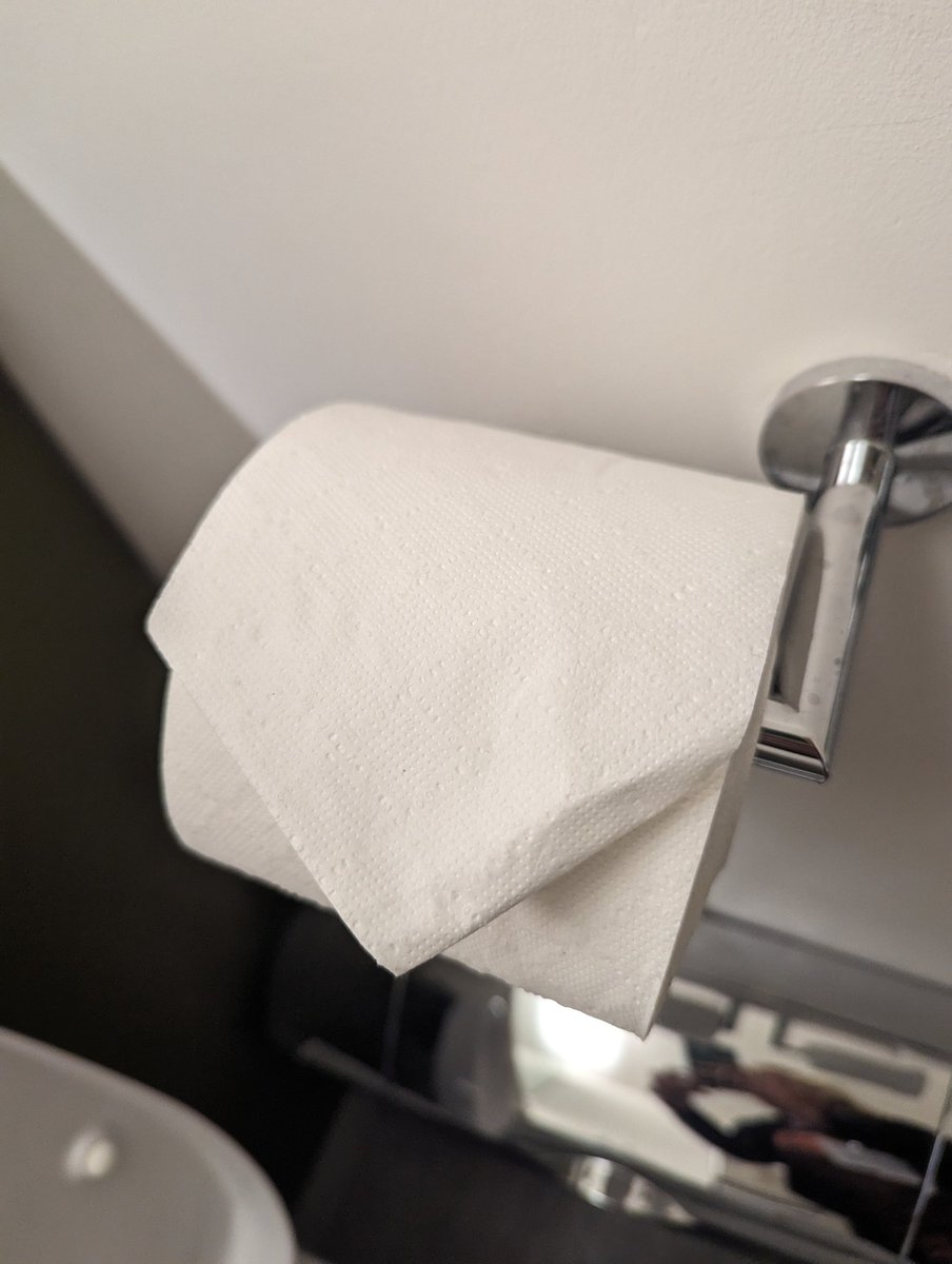 I do appreciate a triangle on toilet paper. It's a simple gesture which shows "I care". Brilliant <a href="/form_future/">Form the Future CIC</a> annual conference today at <a href="/mollerinstitute/">Møller Institute</a> . Thank you.