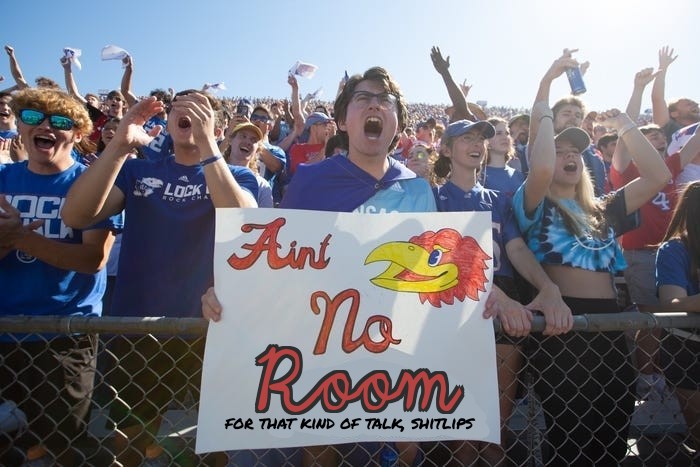 Grow up &amp; act like a real Kansan.