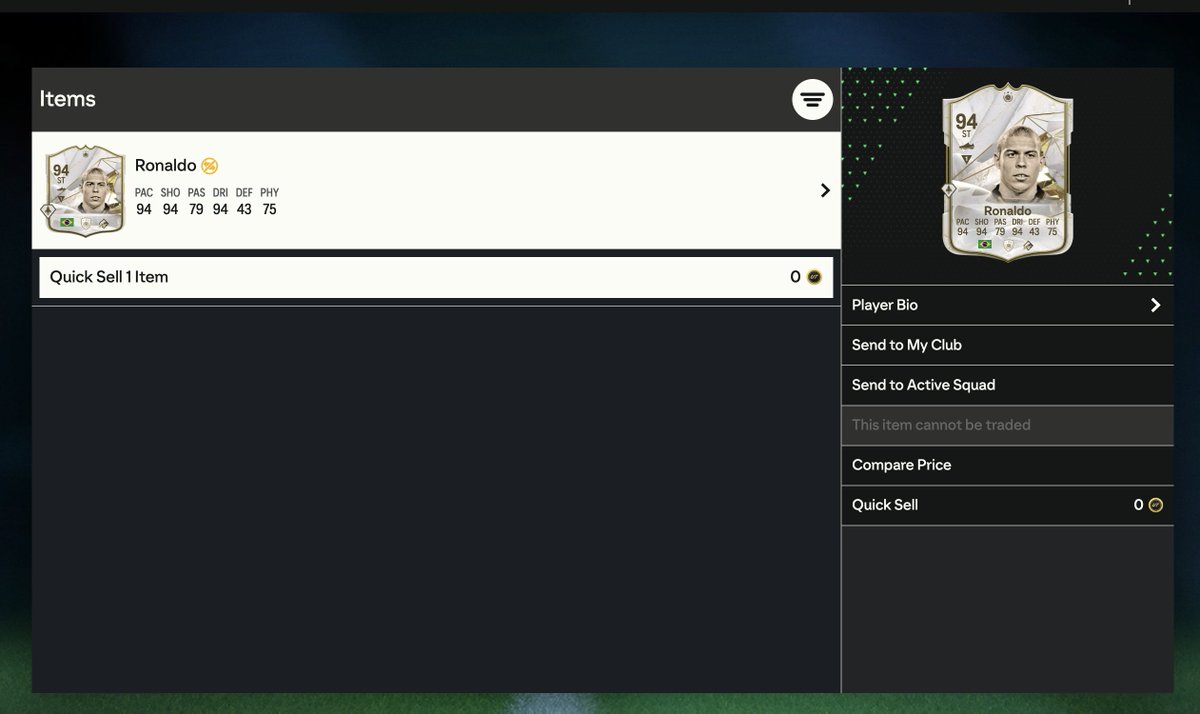 I know my timeline won't care but I have been playing FUT for over a decade (old and washed) and never had anything like this happen before. From my one and only base icon pack