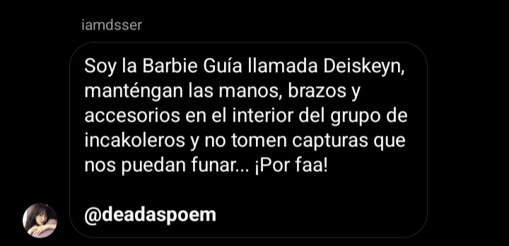 inkacoleritos's tweet photo. Deis nuestra Barbie guía https://t.co/KFEhkoEKEW