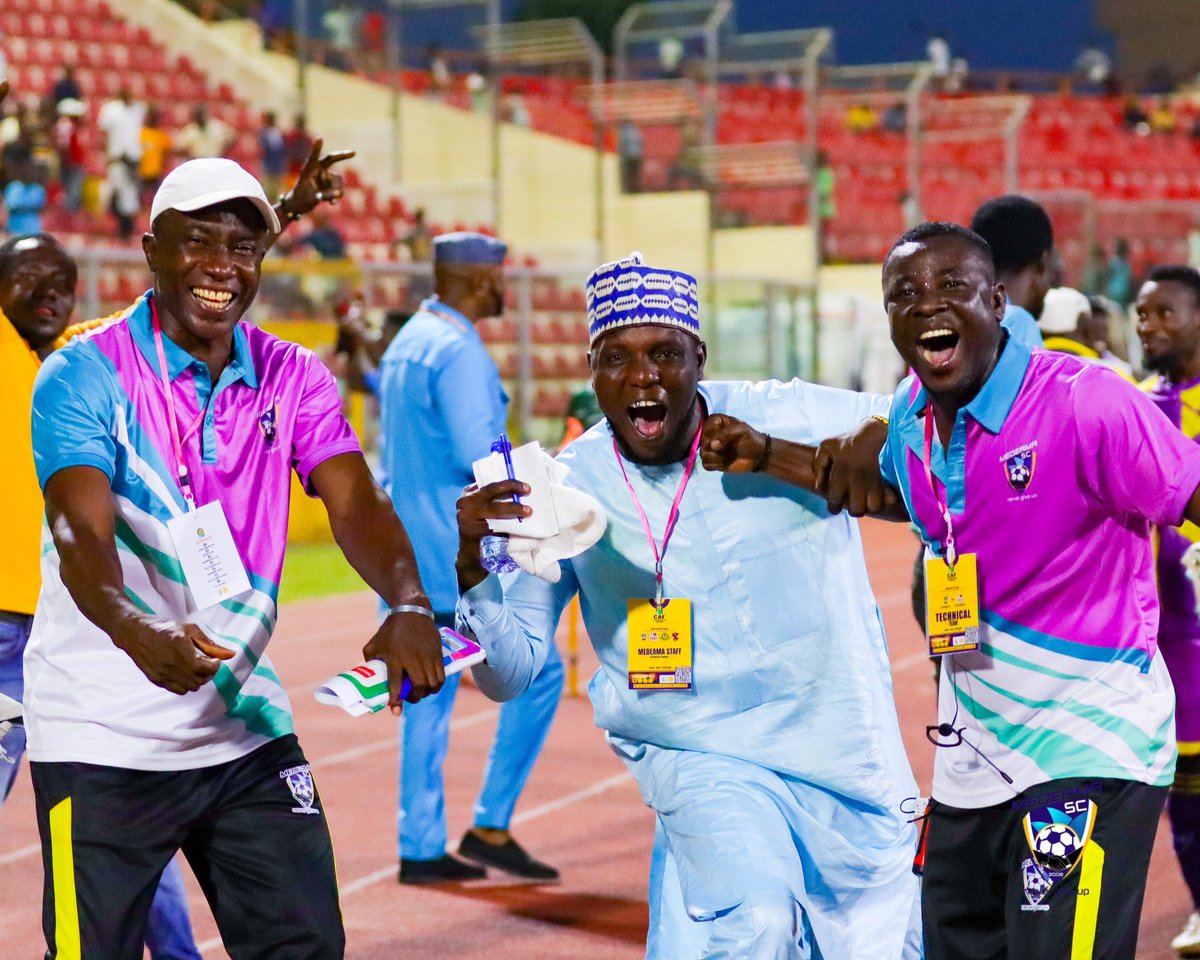 Graphicgh's tweet photo. Medeama came from behind to secure a late 2-1 victory against Algeria's CR Belouizdad in the CAF Champions League.

 #CAF #graphicnewsplus #graphicsports #CAFchampionsleague https://t.co/wViLCcISEb