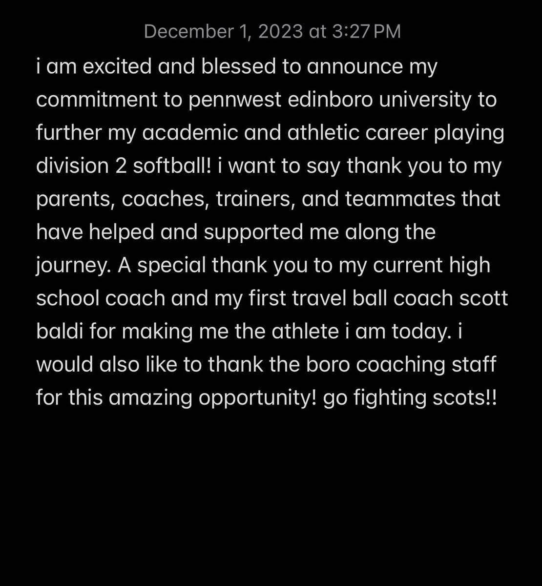 emaliethomas25's tweet photo. 100% committed @borosoftball1 @Brilee1324 @ETNreisenweber @CathedralPrepSB https://t.co/7uxQdZdOhm