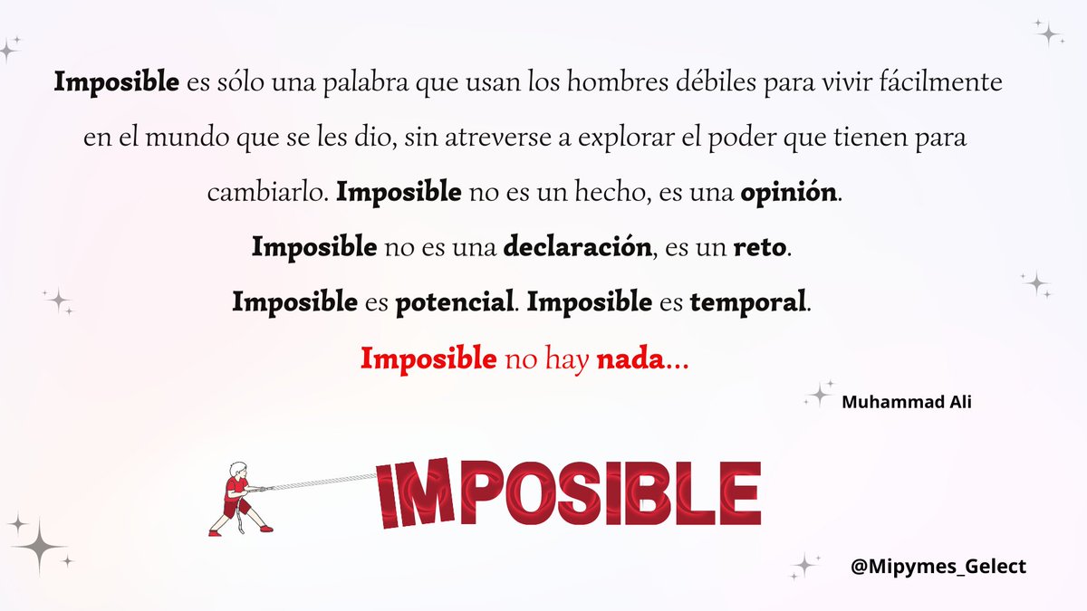 Inicia el último mes del año y en <a href="/Mipymes_Gelect/">MIPYMES_GELECT</a> estamos convencidos de que #Venciendo #imposibles dejo de ser un lema para convertirse en nuestro día a día. Gracias a cada uno de los Administradores y trabajadores por demostrar que imposible no hay nada. ❤️🇨🇺 <a href="/GelectCuba/">Gelect</a> #Cuba