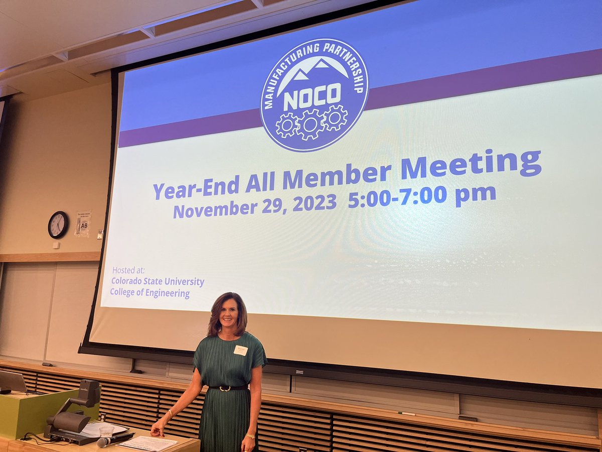 Fall Finish EDays! 

Thanks to Northern Colorado Manufacturing Partnership meeting held in conjunction with Colorado State University Department of Mechanical Engineering EDays. 

Great night with CSU mechanical engineering students their senior design projects.