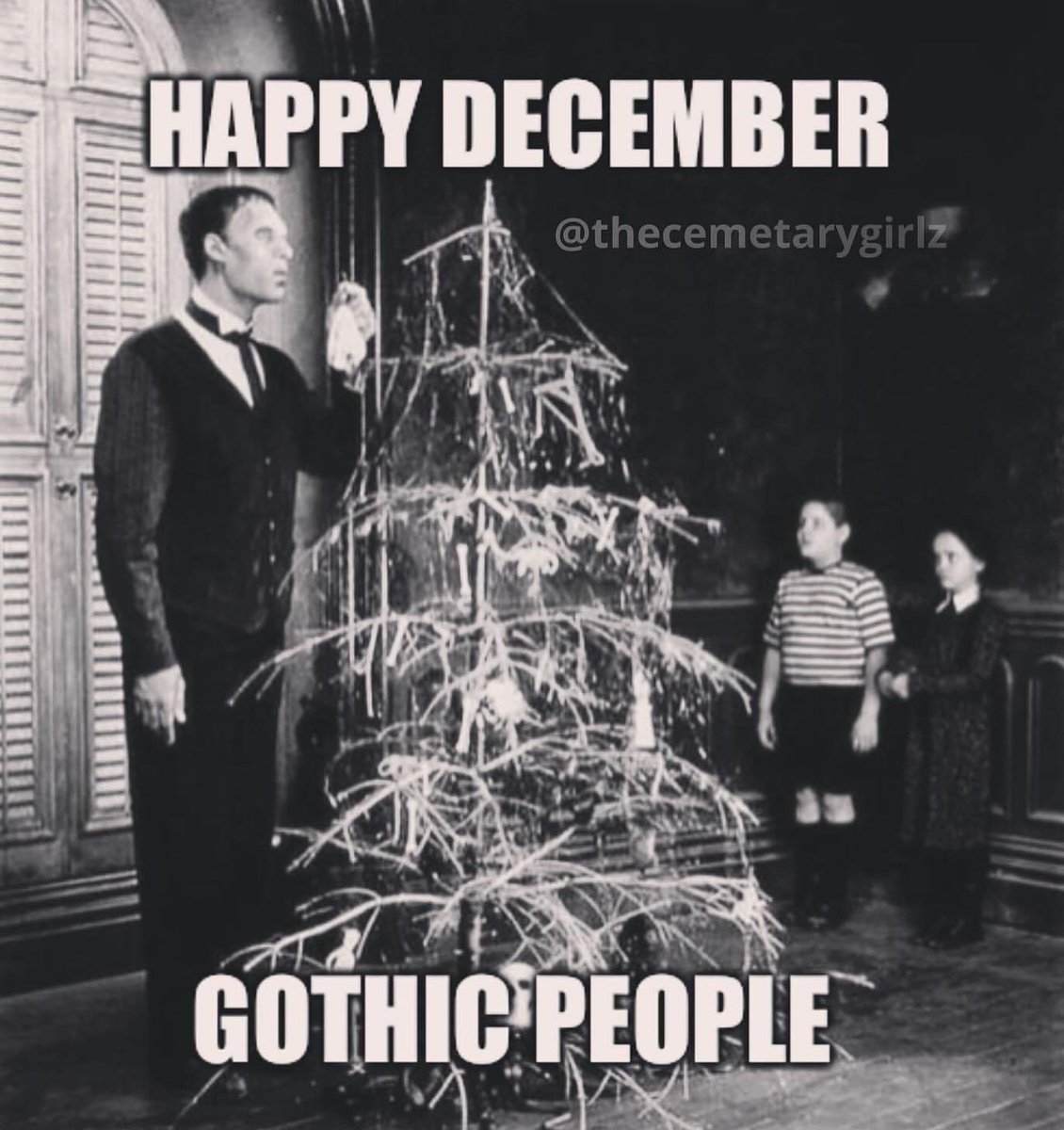 Happy December everyone 🦇 🖤 #thecemetarygirlz #goth #postpunk #gothic #wednesday #adamsfamily #deathrock