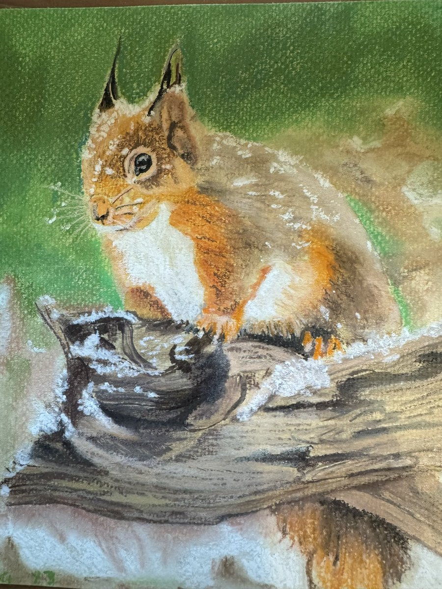 By one of our long term prisoners, using pastels in her spare time. She does these for her wing to make things that little bit nicer for everyone. Talent and skill everywhere. @KoestlerArts #art