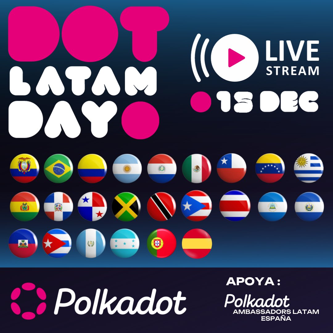 ¡Unidos somos más fuertes! Este es el espíritu del <a href="/DOTLatamDay/">DOTLatamDay</a>.

#web3 $DOT <a href="/Polkadot/">Polkadot</a> <a href="/PolkadotEspanol/">Polkadot en Español</a>
<a href="/Polkadotlatam/">Polkadot Latam Day 🚀</a> @verbodotsama <a href="/polkadot_brasil/">Polkadot Brasil 🇧🇷</a> <a href="/kusamigos/">The Kusamigos</a>