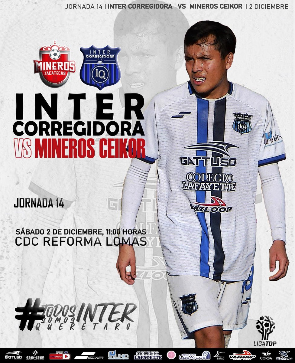 InterCorreTDP's tweet photo. Acompáñanos mañana a las 11 am a nuestro partido contra Mineros Querétaro ���⚽

Te esperamos en el CDC REFORMA LOMAS 🏟️ 

NO FALTES‼️

#TodosSomosInter #TodosSomosQueretaro https://t.co/2dQHh3gCt5