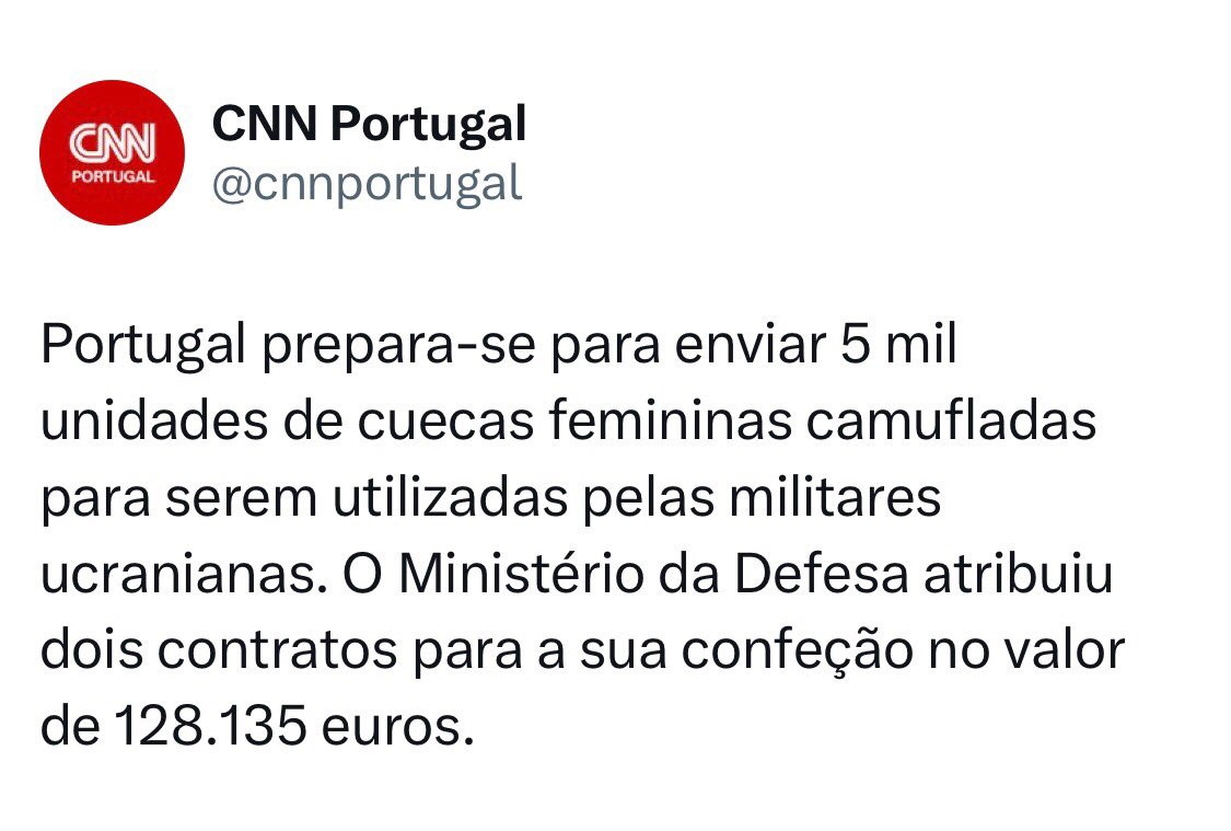 pedro____world's tweet photo. No norte há umas 20 mil confecções que fariam cuecas por 3€ 😅

Mas o PS arranjou algum amigo que as faz por 25€ cada uma 🤡 https://t.co/4PkQS1uNok