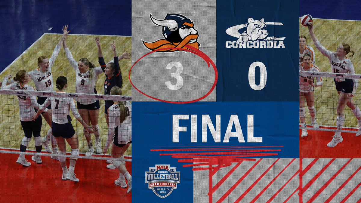 W🏐 @Midland_Sports is continuing their #BattleForTheRedBanner after their win today over @cunebulldogs #NAIAWVB #collegevolleyball