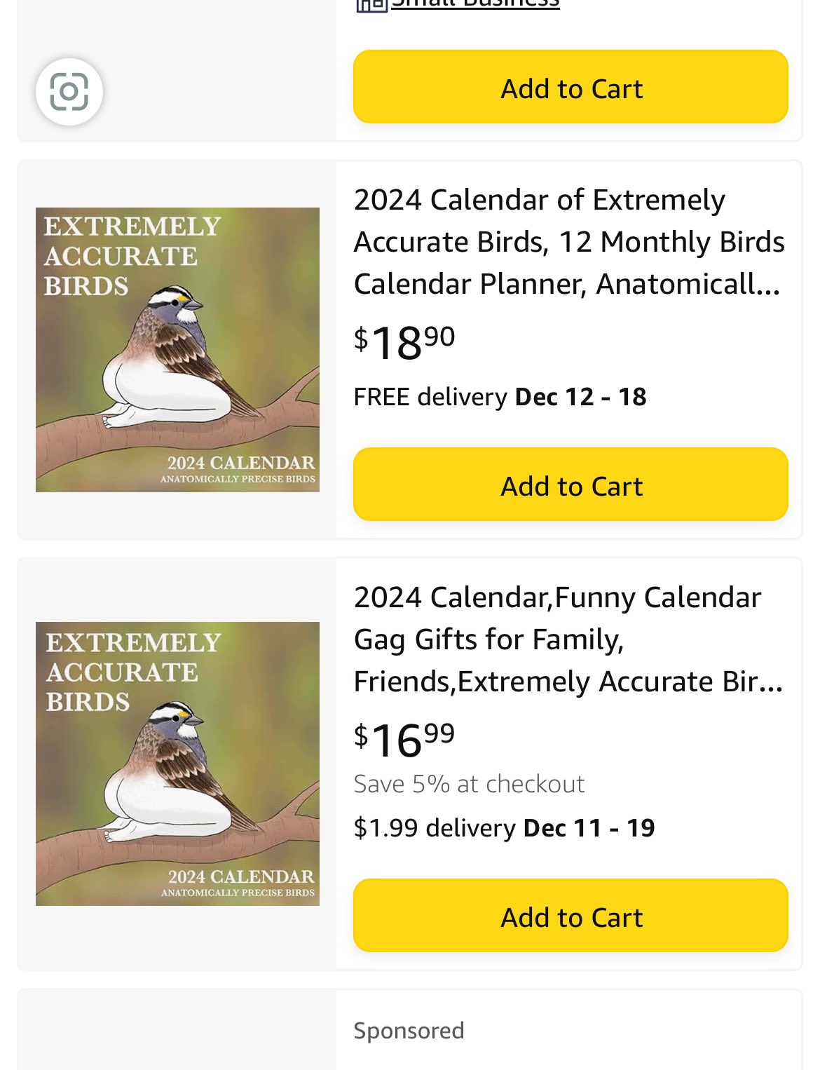 Tommy Siegel on X: "daily reminder that outside of my webstore, there is no  other way to get my calendars. All of these listings on Amazon (I count  30+!) are all fakes/scams.