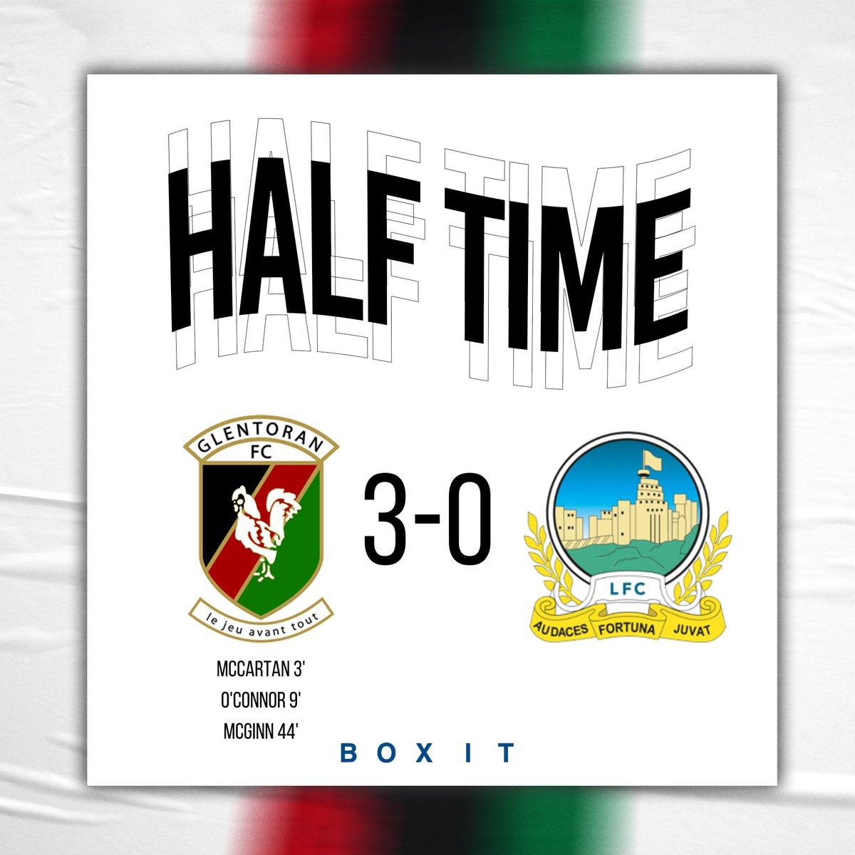 Glentoran's tweet photo. HALF TIME 🕑
Glentoran 3-0 Linfield
What a half!! A dominant display with a fully deserved 3 goal advantage!
#GLELIN #COYG 🐓💚 https://t.co/EPRW0U6tuW