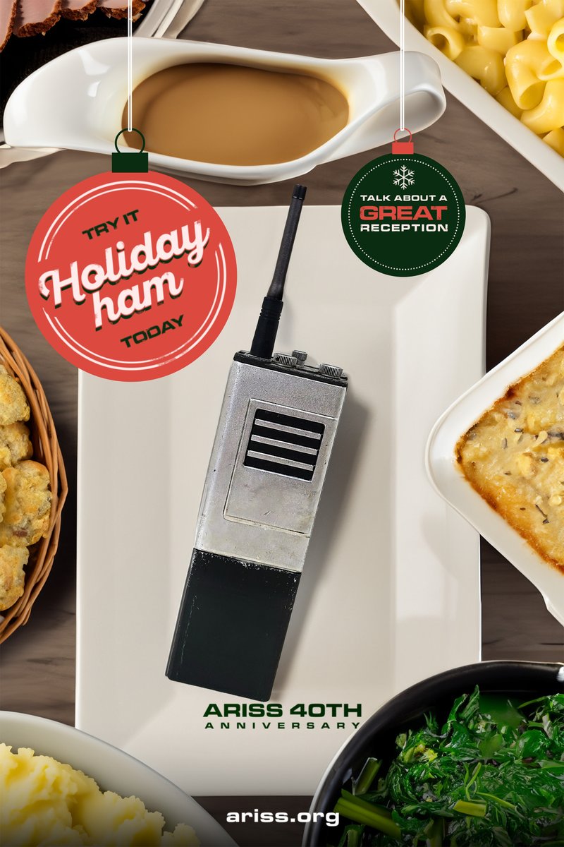 Imagine the holidays without ham.  🍽️ ❄️ 📻 

Happy 40th Anniversary to ham radio in space! Read more about ham radio: go.nasa.gov/3R2YufZ