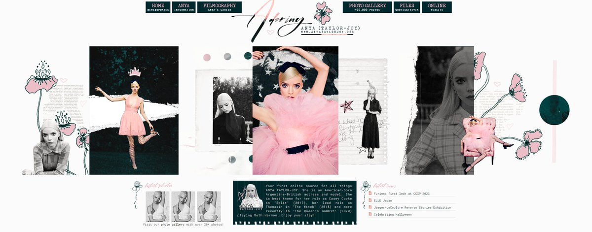 anya_taylor_joy's tweet photo. https://t.co/T8hhk9LwRa | Adoring Anya Taylor-Joy celebrates four years back online with a brand new theme made by the best @nicoleoswin_ ! Hope you love it as much as I do ! ❤️ https://t.co/BnyNkq4m2N