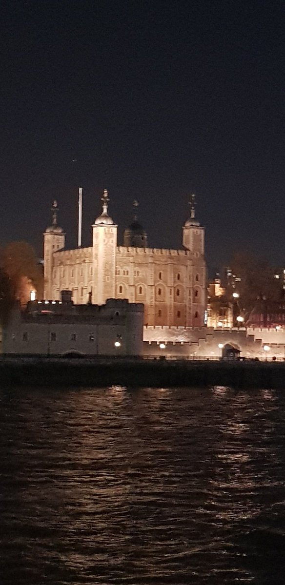 #london on a cold, crisp December night. <a href="/TowerOfLondon/">The Tower of London</a> #christmas along the embankment