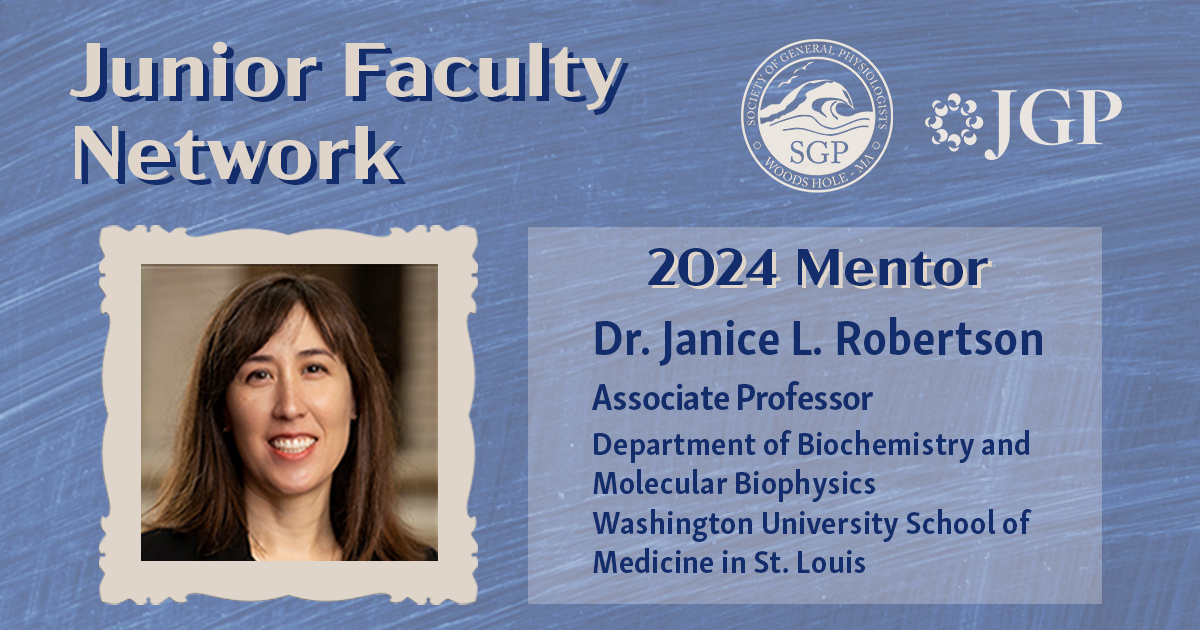 👉 bit.ly/471lQcX Check out the@sgpweb@JGenPhysiol 2024 Junior Faculty Network with mentor Janice L. Robertson (@RobertsonWUSTL) of@WUSTLmed