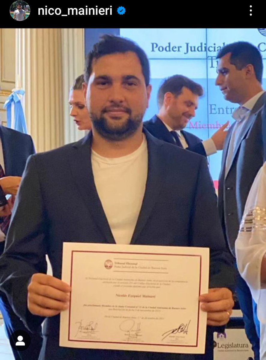 Felicitaciones <a href="/MainieriOk/">Nicolas Mainieri</a> , te enviamos todo nuestro cariño 
<a href="/Camille_CAVS/">VELEZANA💎MF</a> 
<a href="/MarceloFreire72/">Marcelo Freire</a>