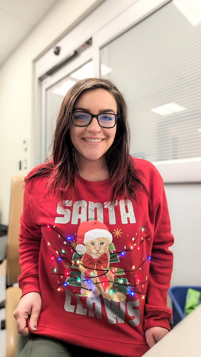 I upgraded one of my Christmas sweaters last night! #christmas #santaclaws