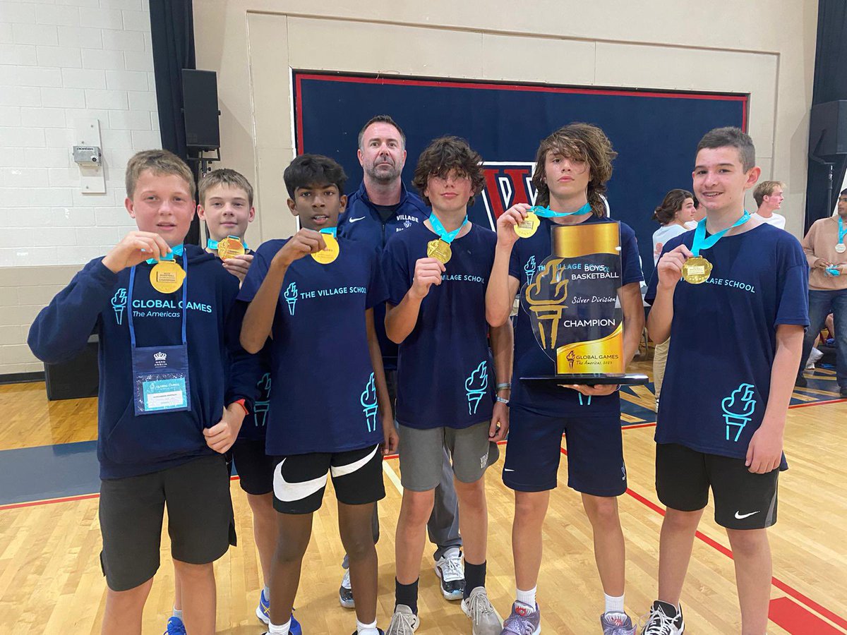 VillageVikings's tweet image. This week, Gr.8 Vikings competed at Nord Anglia Global Games against sister schools from across the Americas. Congratulations to girls' 4x200m team who took first place and boys' basketball for topping gold and silver groups. Go Vikings! #NAEGlobalGames