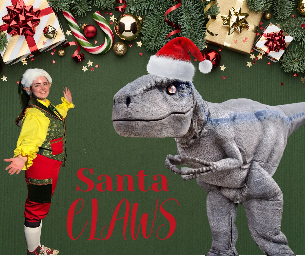 AD~Join @The_Herbert 9th December for roar some fun this Christmas. ​Attendees will experience a Raptor training show, led by joyful elves, where guests will be taught how to command a velociraptor, making it roar and dance.  Following the show there will be a meet and greet!