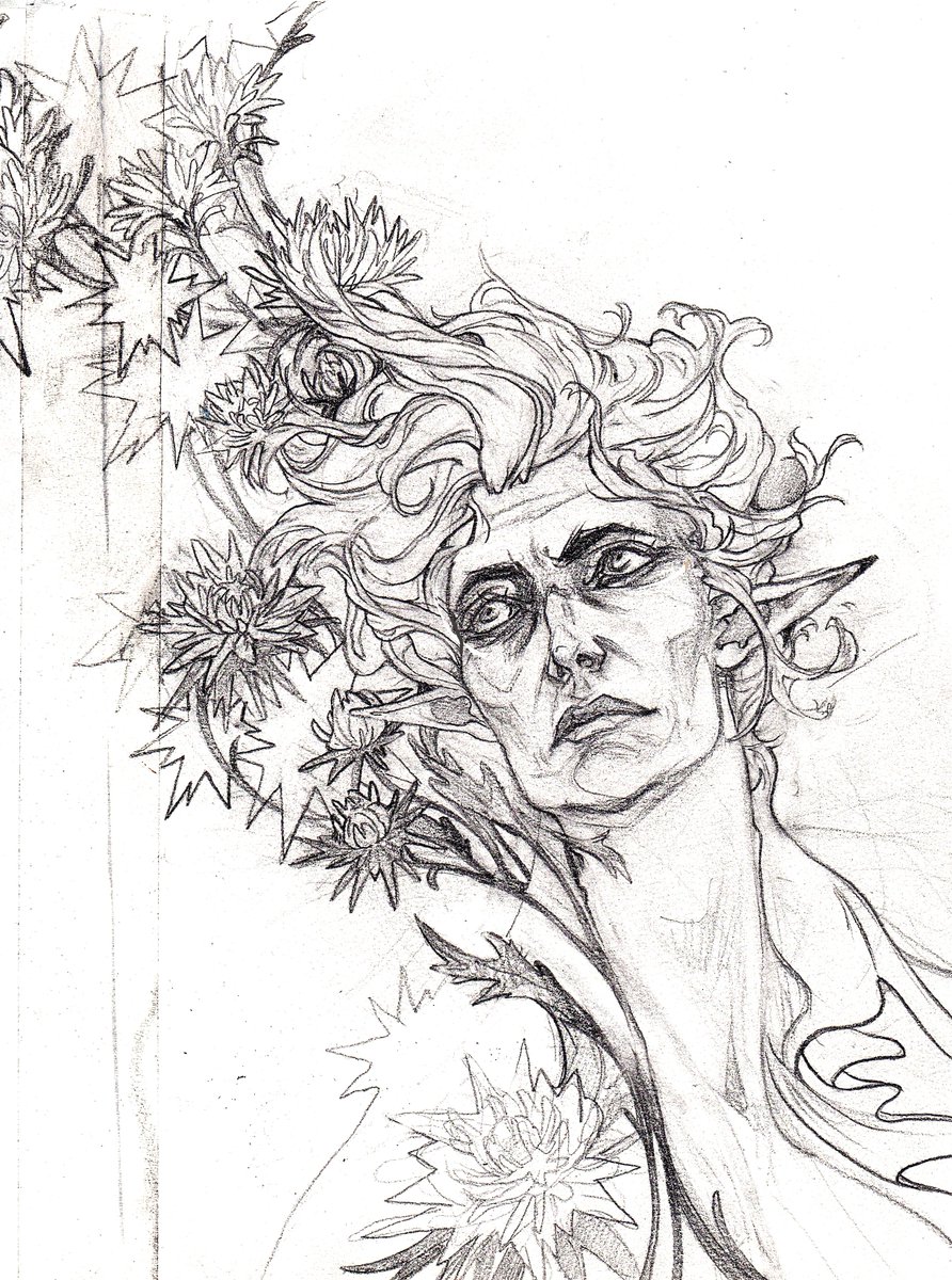 #bg3 #Astarion #bg3astarion 
Im not sure when I`ll finish this piece but at least I can show you some sketches