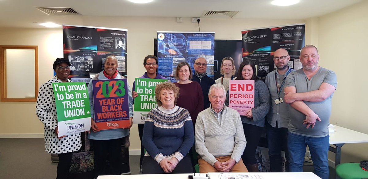 BHBUNISON's tweet photo. Unison BHB welcomed @TheMatchgirls to our branch away day. @unisonglr . #defendtherighttostrike #JoinAUnion
#organisetowin https://t.co/QZ2OaiHj8n