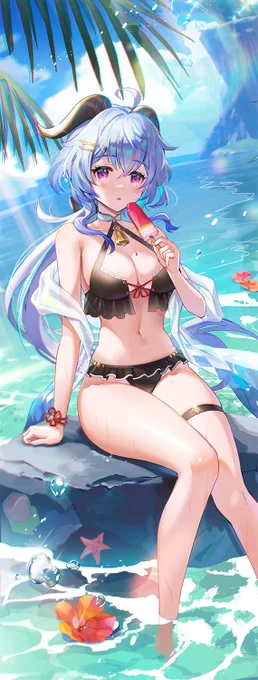 おめでとー!夏と冬の甘雨 #原神 #GenshinImpact #甘雨生誕祭2023 