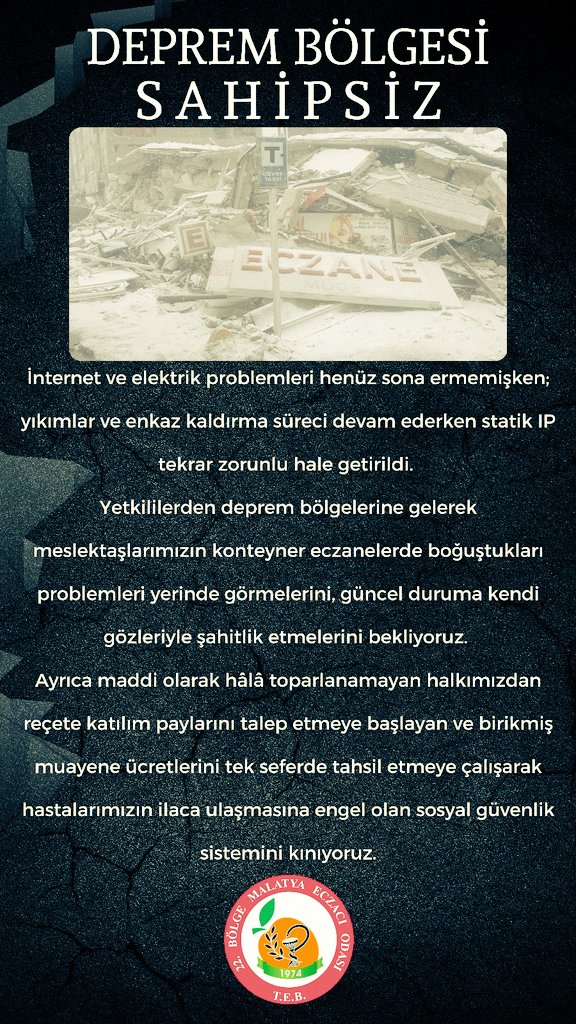 DEPREM BÖLGESİ SAHİPSİZ!!!
<a href="/TahirOzelci/">Tahir Özelçi</a> 
<a href="/csgbakanligi/">T.C. Çalışma ve Sosyal Güvenlik Bakanlığı</a>