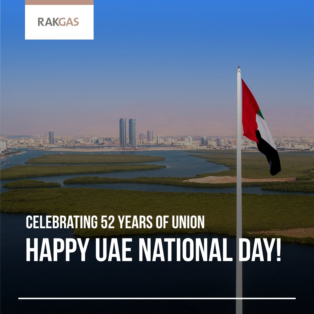 Happy Union Day to the incredible people of the United Arab Emirates! Today, we celebrate the unity that has brought us together, creating a harmonious and diverse community that thrives on shared values and aspirations. #RAKGAS #EnergisingCommunities #UAENationalDay