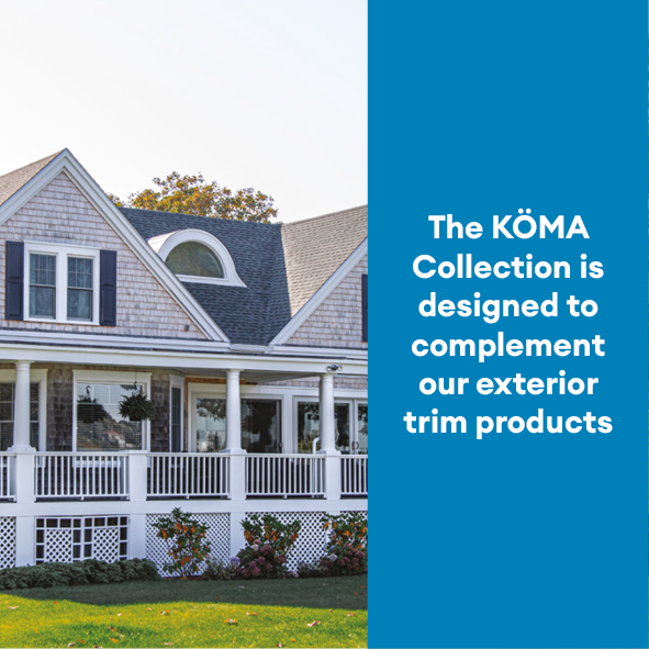 Kommerling_USA's tweet photo. Designed to complement our exterior trim products, the KÖMA Collection of decorative PVC mouldings are beautiful, flexible, paintable and versatile.
Find out more here: https://t.co/nJ4jywN4x9
#pvctrim #koma #mouldings #buildingproducts https://t.co/J2BKDuoQWv