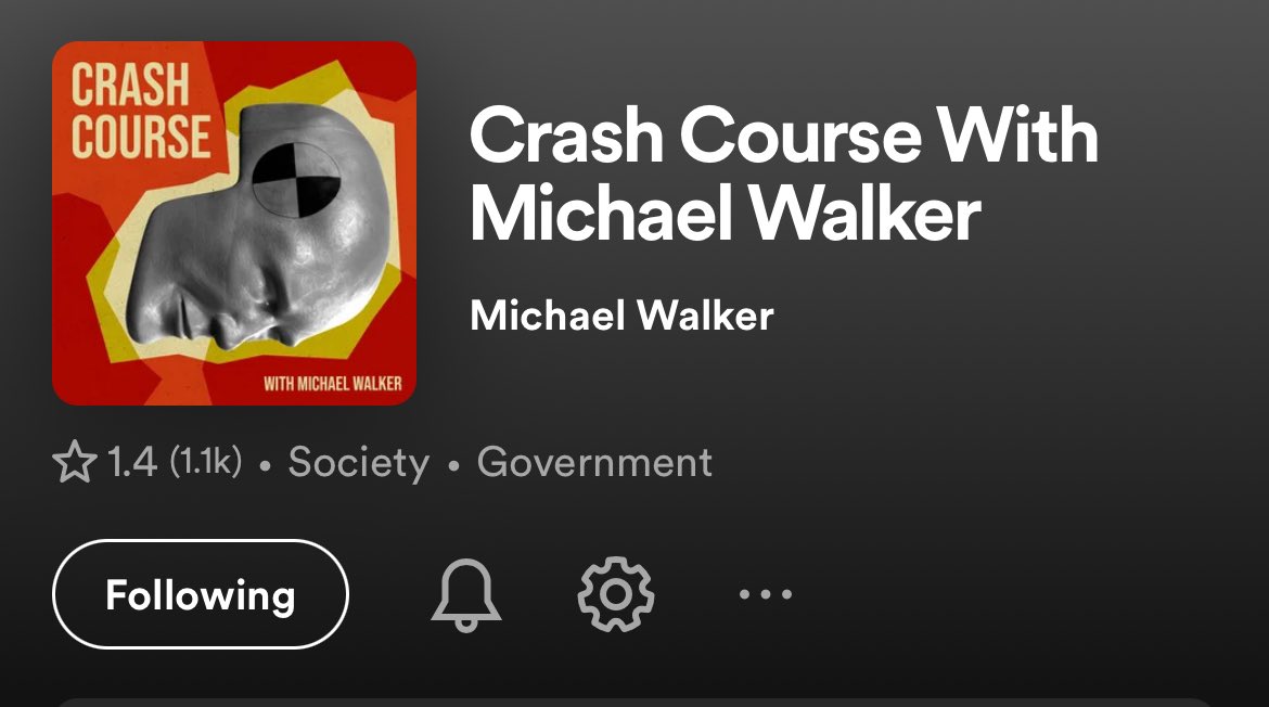 michaeljswalker's tweet photo. Apparently there’s a pro-Israel campaign against my podcast and now I’ve gone from 4.9 stars on Spotify to 1.4 !!! https://t.co/RdrirrCgBX