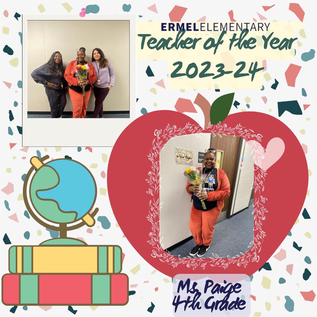 Congratulations to <a href="/PaigeCharlis/">Charlis Paige</a> our #teacheroftheyear! <a href="/MsLBrooks1/">Lori Brooks</a> <a href="/lizjanec/">Elizabeth Cardozo</a>