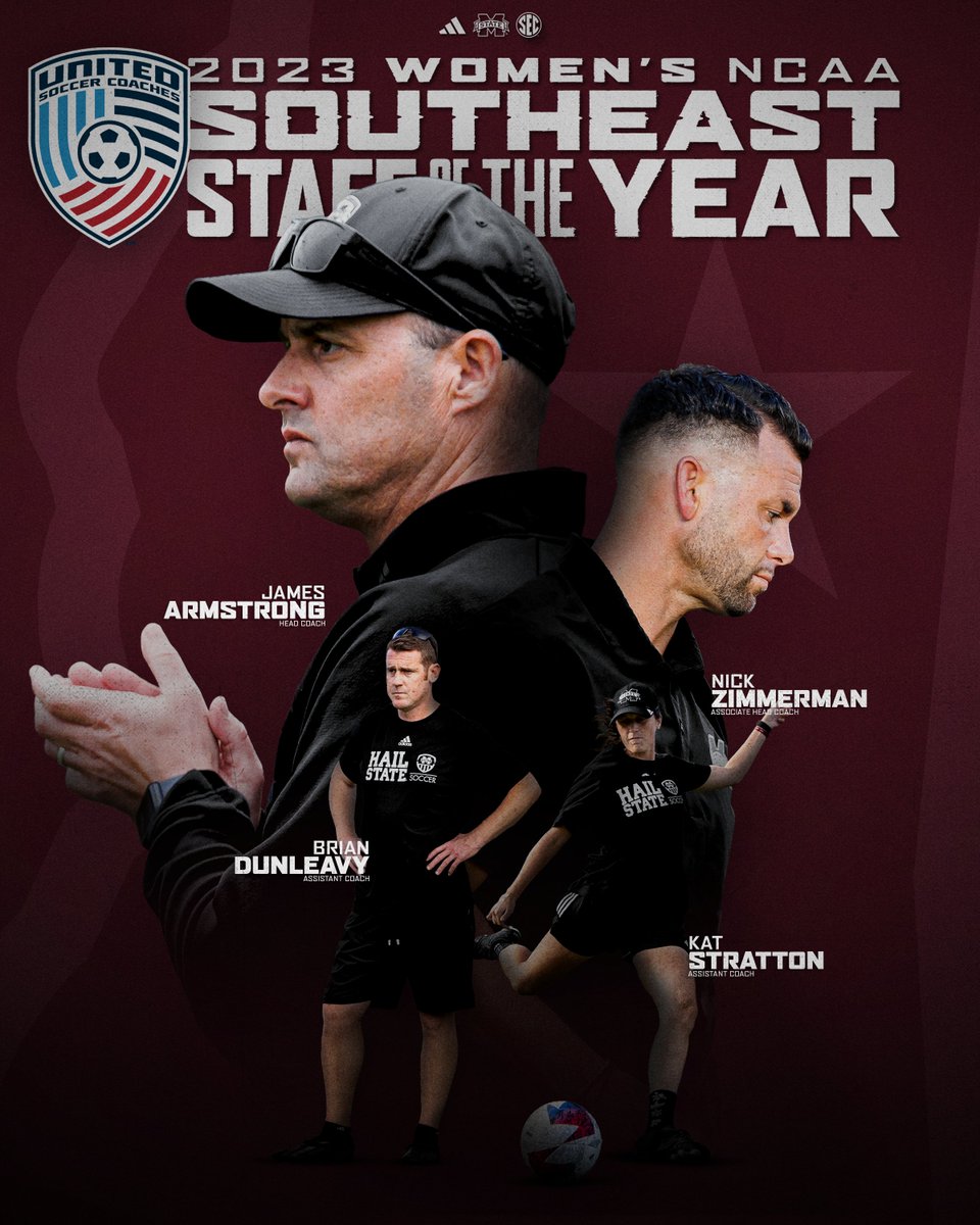 HailStateSOC's tweet photo. 𝐔𝐧𝐢𝐭𝐞𝐝 𝐒𝐨𝐜𝐜𝐞𝐫 𝐂𝐨𝐚𝐜𝐡𝐞𝐬 𝐒𝐨𝐮𝐭𝐡𝐞𝐚𝐬𝐭 𝐒𝐭𝐚𝐟𝐟 𝐨𝐟 𝐭𝐡𝐞 𝐘𝐞𝐚𝐫 👏

As voted by their peers, our staff was selected as the Staff of the Year for the Southeast Region!

📰 » https://t.co/vSfTqAuxK3

#HailState🐶 https://t.co/TSpw0BZDOb